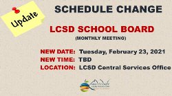LCSD School Board Meeting Change Graphic